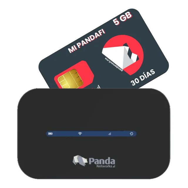 Mifi 4g Lte Módem Internet Portatil Panda Móvil Chip 5gb