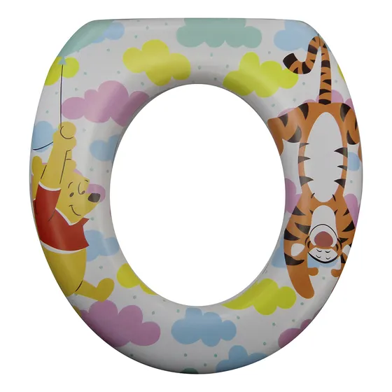 Reductor Adaptador De Inodoro Winnie Pooh Color Blanco