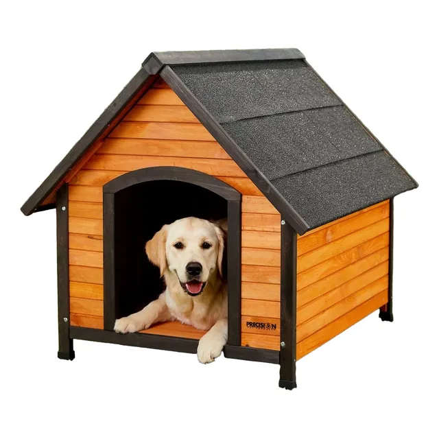 Casa Para Perro Precisionpet Extremeoutback Grande Impermeab Color Madera / Negro