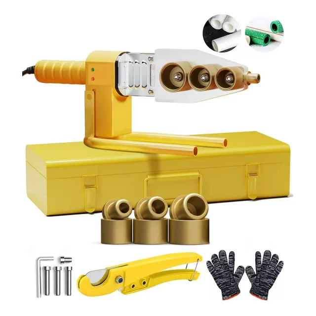 Termofusora Kit 1000w Para Ppr Con 3 Dados Y Tijeras