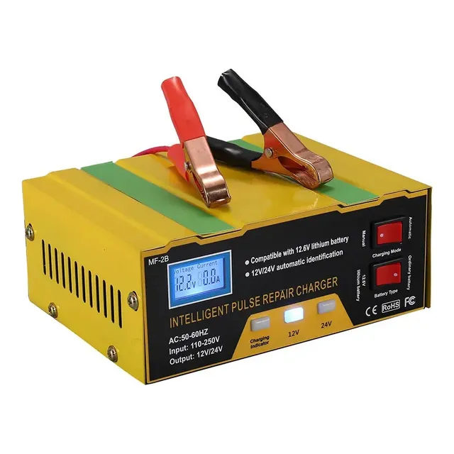 Cargador De Batería Inteligente 10amp 12/24v, 200w - 110v