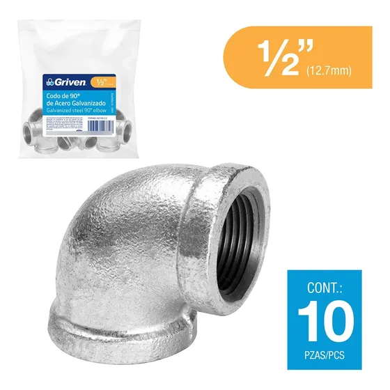 Codo Hg 1/2x90° Griven