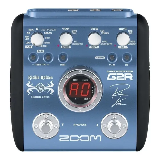 Pedaleira Para Guitarra Zoom G2r Richie Kotzen