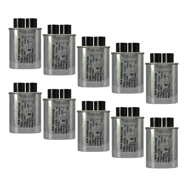 Kit 10 Capacitor Microondas 0,90uf 2100v Alta Tensão