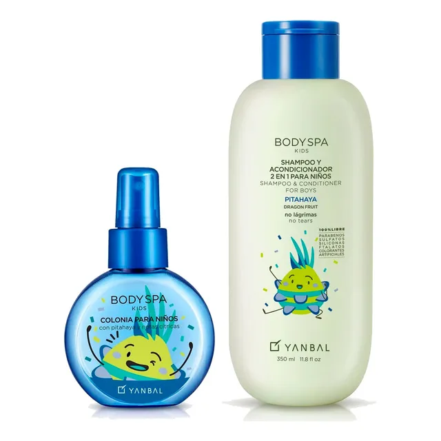 Set Body Spa Kids Niño Shampoo Con Colonia Para Niños