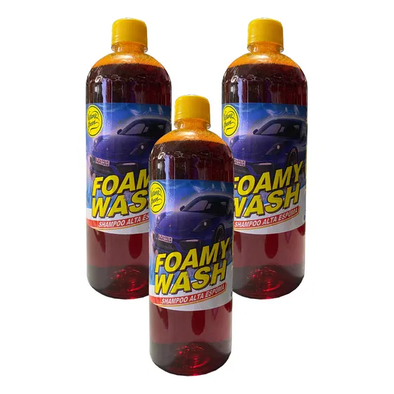 Shampoo Para Lavar Autos Fórmula Alta Espuma Color Amarillo