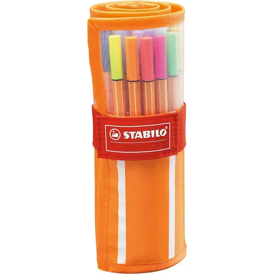 Estuche 30 Colores Fineliner Stabilo Point 88 0.4mm