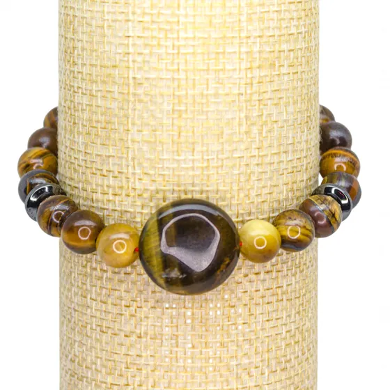 Pulsera Ojo De Tigre Alta Protección Contra Mal De Ojo