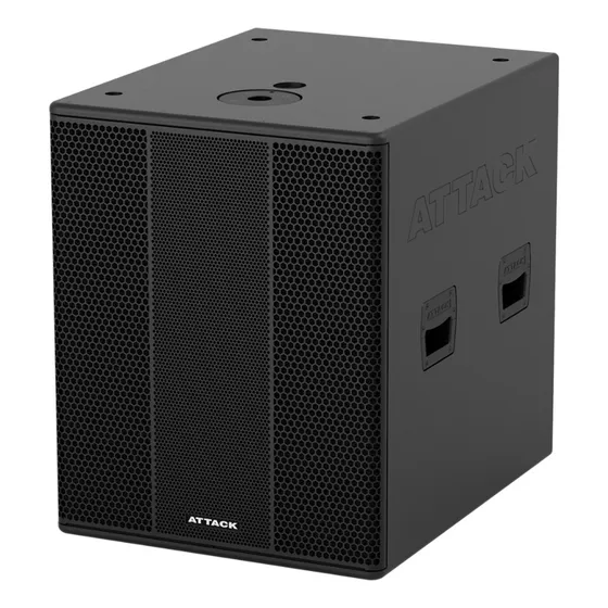 Caixa Subwoofer Ativa Attack 18'' Preto - Vss118a