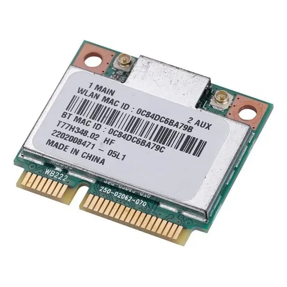 Placa WiFi sem fio Yosoo, placa mini i-E Atheros Ar5b22 de banda dupla 802.11n Bluetooth 4.0 de mídia portátil de 2,4 GHz e 5 GHz para streaming de jogos