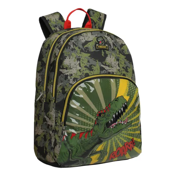 Mochila Infantil Niño Balloon T-rex Comic Verde Head