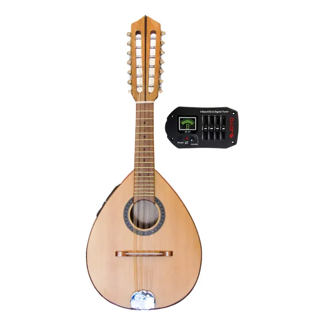 Mandolina Electroacústica 12 Cuerdas Capsula Joyo Con Funda