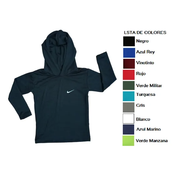 Sudaderas Sueter Deportivo Con Capucha Dry Fit Pesonalizable