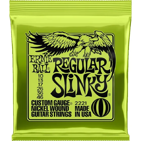 Cuerda Guitarra Eléctrica Ernie Ball Slinky Regular .010