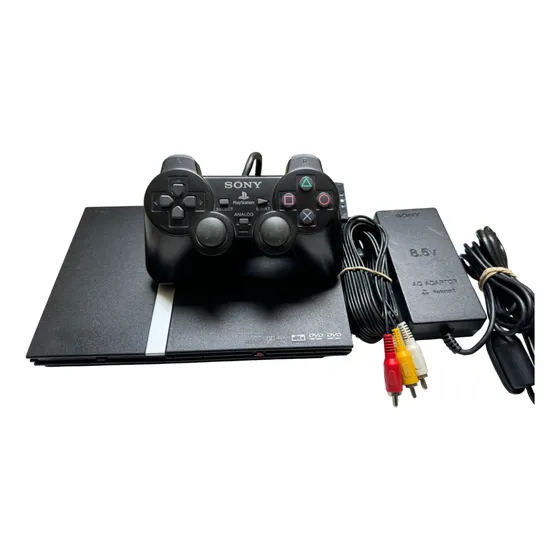 Consola Playstation 2 Slim 7000 Negro Original Medio Uso