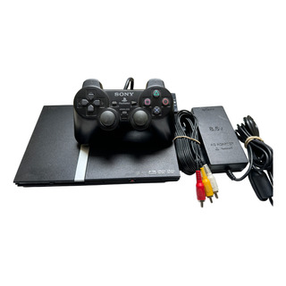 Consola Playstation 2 Slim 7000 Negro Original Medio Uso Consola Playstation 2 Slim 7000 Negro Original Medio Uso