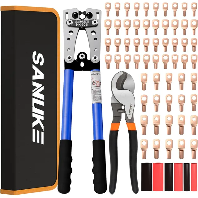 Kit De Herramientas De Crimpado De Terminales De Cable De Ba