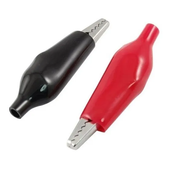 Pinza Caimanes Rojo Negro 44mm 4 Unidades
