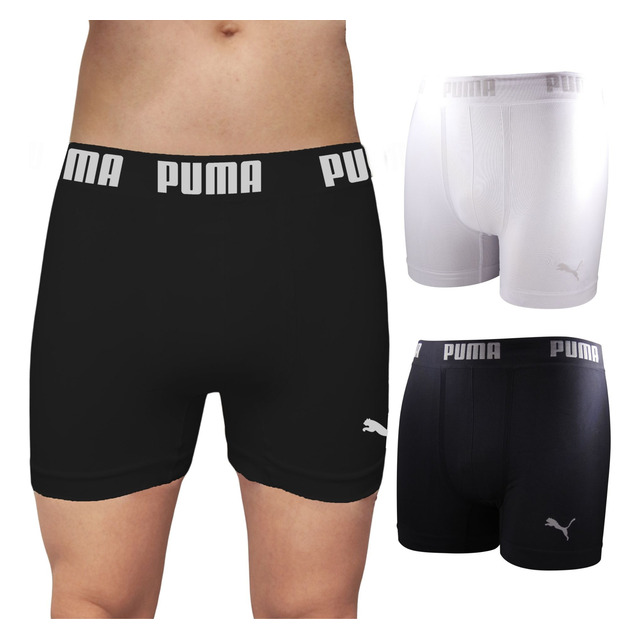 Kit 2 Cuecas Boxer Puma Sem Costura Poliamida Box Original Kit 2 Cuecas Boxer Puma Sem Costura Poliamida Box Original