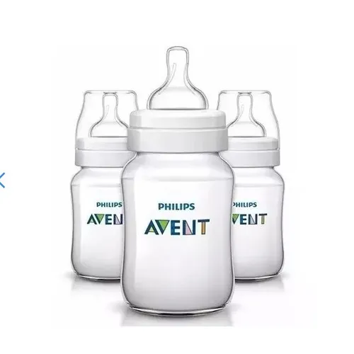Kit 3 Biberones Phillips Avent 9 Oz Anti-colic Scf403/37 Color Blanco anti-colic bottle