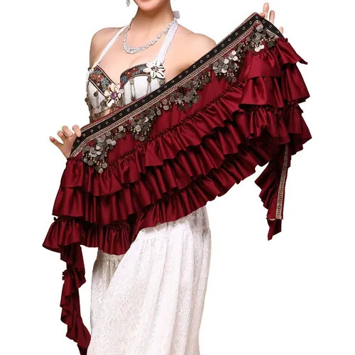. Traje Cigano De Bellydance Com Franjas E Cintos Bufa