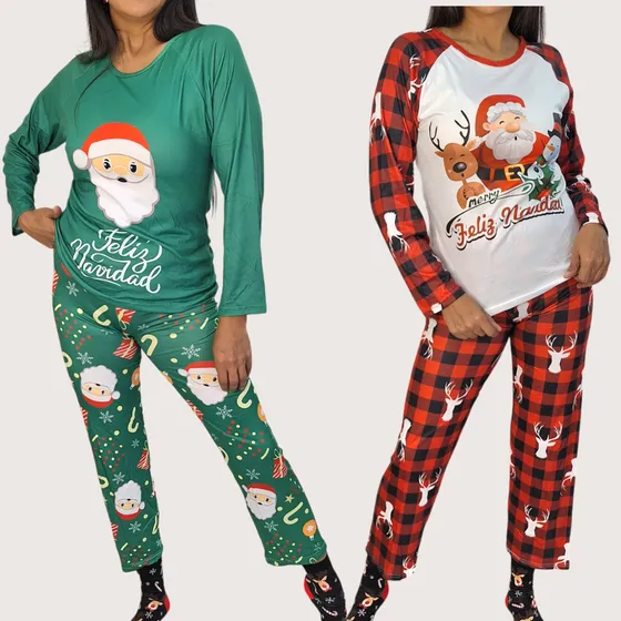 Pijamas De Navidad Para Damas Pijamas Navideñas