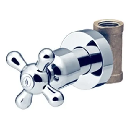 Llave De Ducha Individual Manilla Cromada 1/4 Fp