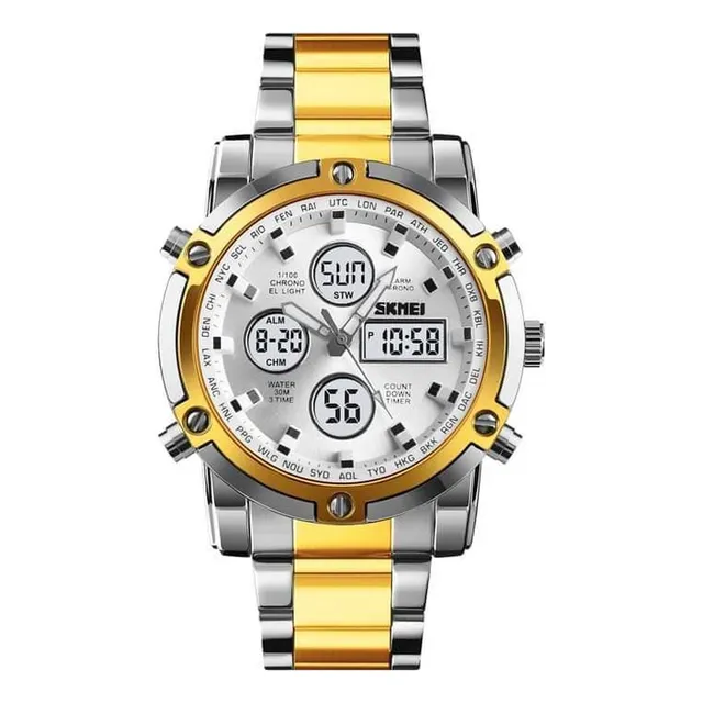 Reloj Skmei 1389 Metal Acero Inoxidable Contra Agua 50m