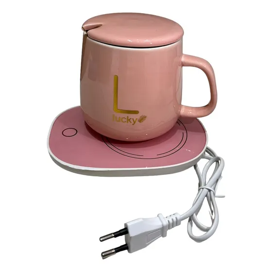 Taza Con Calentador Eléctrico 55°c Tazón Para Café Té Leche 