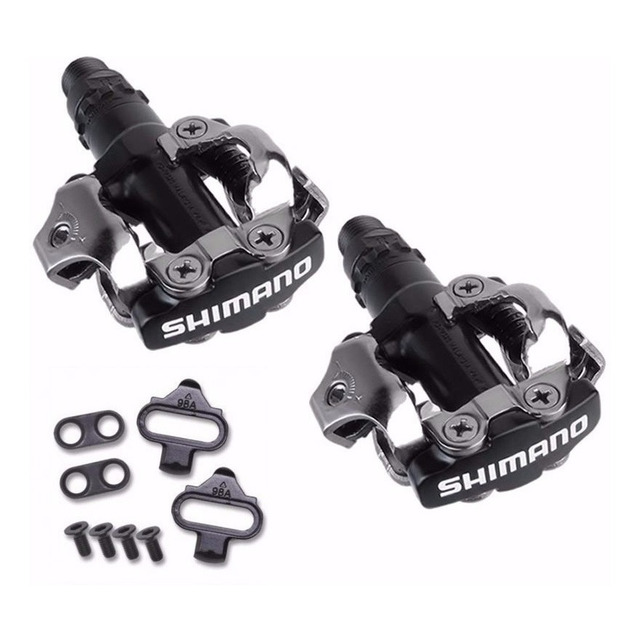 Pedal Shimano Pd-m520 Mtb Preto Com Tacos C/ Nf Pedal Shimano Pd-m520 Mtb Preto Com Tacos C/ Nf