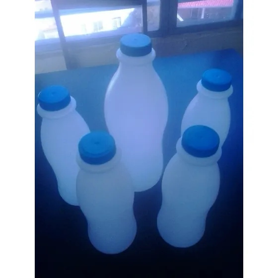 Envases Potes Plásticos Blancos De 750 Ml Y 2 Lts Con Tapa