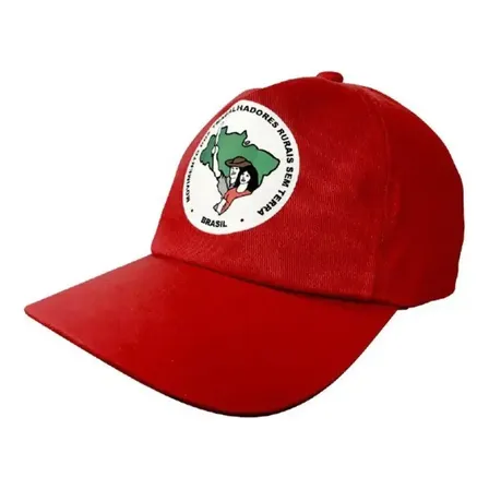 Boné MST Aba Curva Vermelho Ajustável Tamanho Único Conforto Elegante