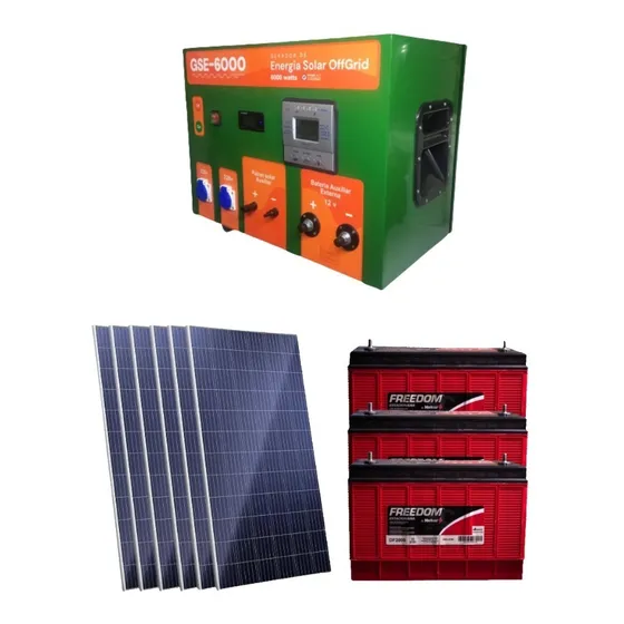 Gerador Energia Solar 6000w Power C/ 6 Painéis E 3 Baterias 
