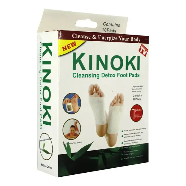 Parches Desintoxicantes De Pies Limpia Rejuvenece Kinoki X10