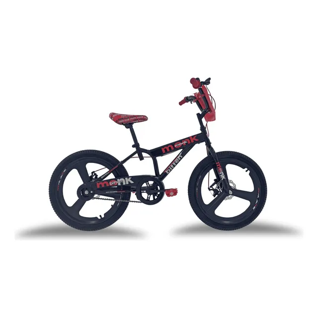 Bicicleta Rodada 20 Para Niño Monk Bitten Color Rojo