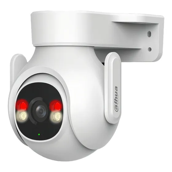 Dahua Cámara Ip Pt Wifi Resolución De 5mp Detección De Humanos Y Vehículos Por Ai Audio Bidireccional Wifi 6 Protección Ip65 Ranura Para Microsd Visión 360 Visión Nocturna Color Blanco