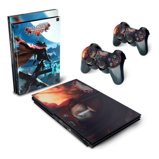 Skin Para Ps2 Slim Adesivo - Modelo 009 Skin Para Ps2 Slim Adesivo - Modelo 009