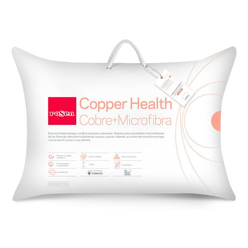 Rosen Almohada Copper Health Microfibra Americana 50 X 70 Cm