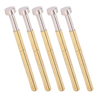 Sonda De Prueba De Resorte De Cabeza Plana Pogo Pin 100pcs M Sonda De Prueba De Resorte De Cabeza Plana Pogo Pin 100pcs M