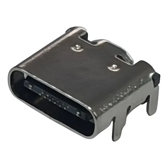 10 Pzs Jack Conector Usb Tipo C Smd 16 Pines 3a Gris