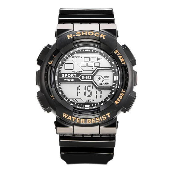 King Kong 612 Black Sky Blue - Reloj Digital Con Calendario,