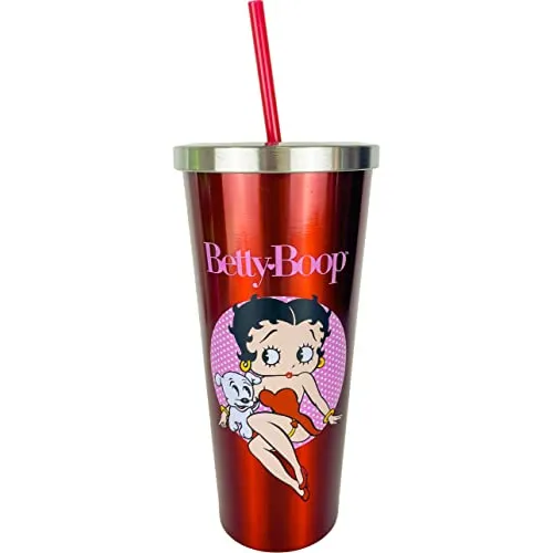 Spoontiques Betty Boop Taza De Acero Inoxidable Con 6z274