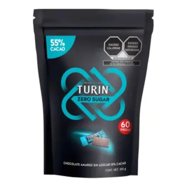 Chocolate Amargo Turin Zero Sugar 300 G