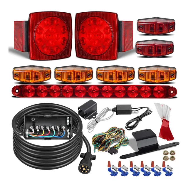 Partsam Kit De Luces Led Sumergibles Para Remolque De Camión