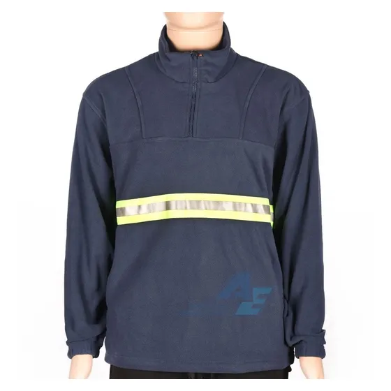 Buzo Polar Micropolar Medio Cierre Con Reflectivo Unisex