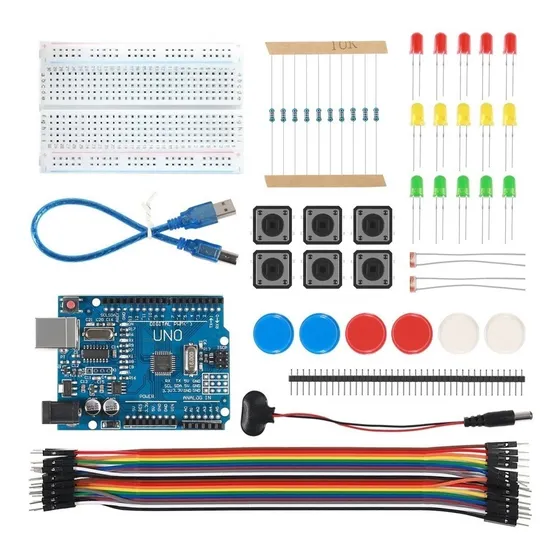 Kit Eletronica Compatível Com Arduino Para Iniciantes