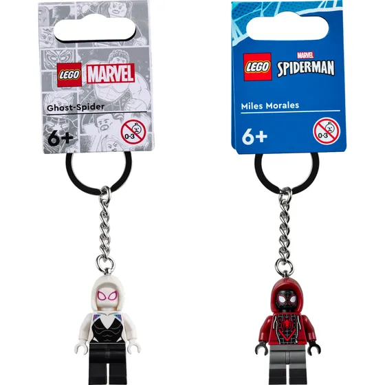 Lego Duo Llaveros Spider Gwen + Miles Morales - 2 Pz