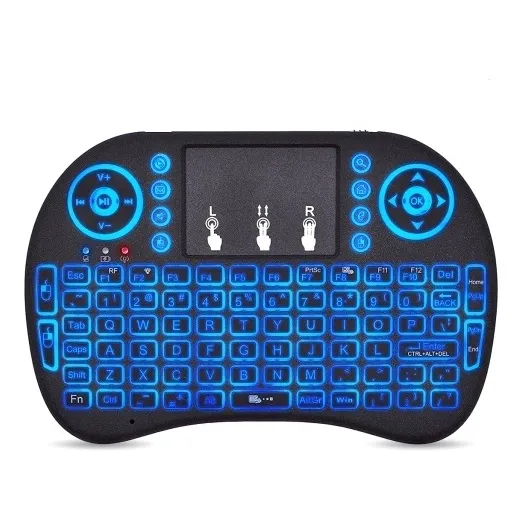 Mini Teclado Inalambrico Brobotix 963814 Iluminado Rgb