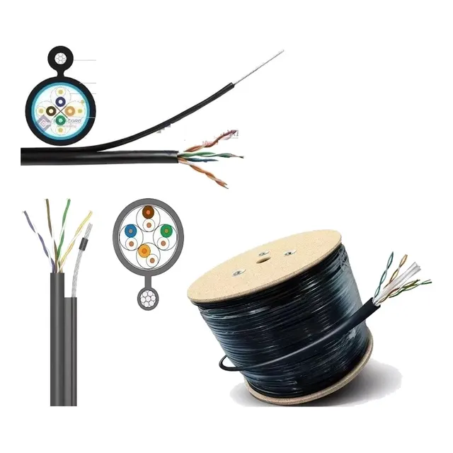 Cable De Red Exterior Utp Cat6 80mts Armado Gratis