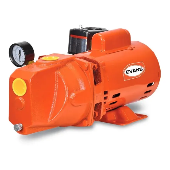 Bomba Jet Evans Equipada  1/2 Hp De Hierro Gris